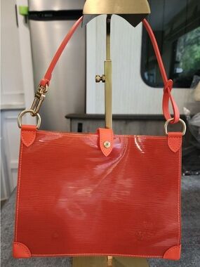 Louis Vuitton Epi Plage Orange Clear Shoulder Bag